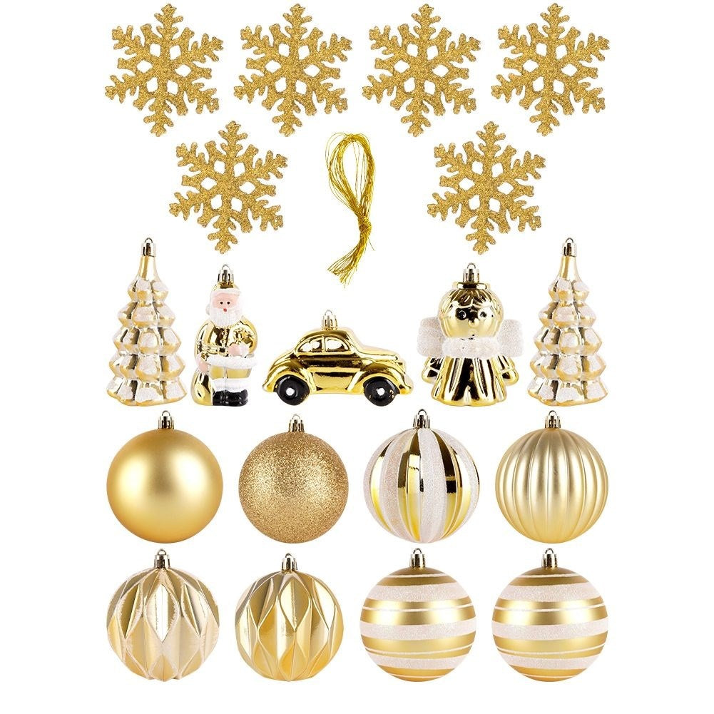 20 unbreakable Christmas tree balls: smooth, matte, sparkling, shiny