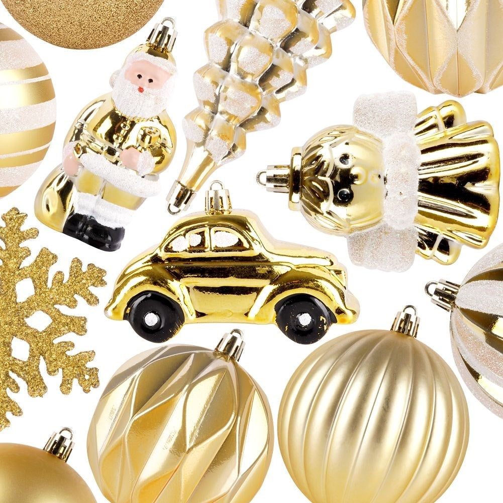 20 unbreakable Christmas tree balls: smooth, matte, sparkling, shiny
