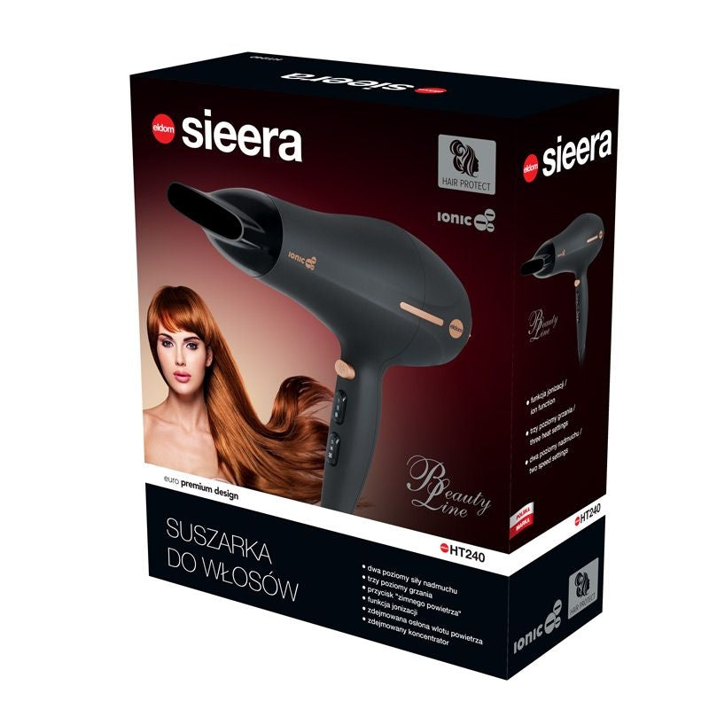2200W ELDOM HT240 hair dryer with ionization