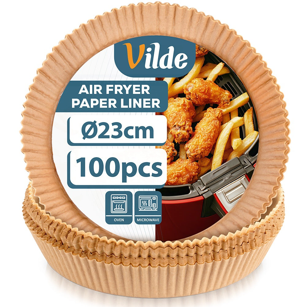 23 cm Round Air Fryer Liners, 100-Pack