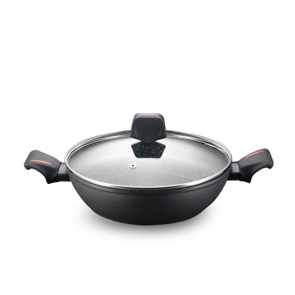 24cm Non-Stick Marble Frying Pan, 3L Capacity