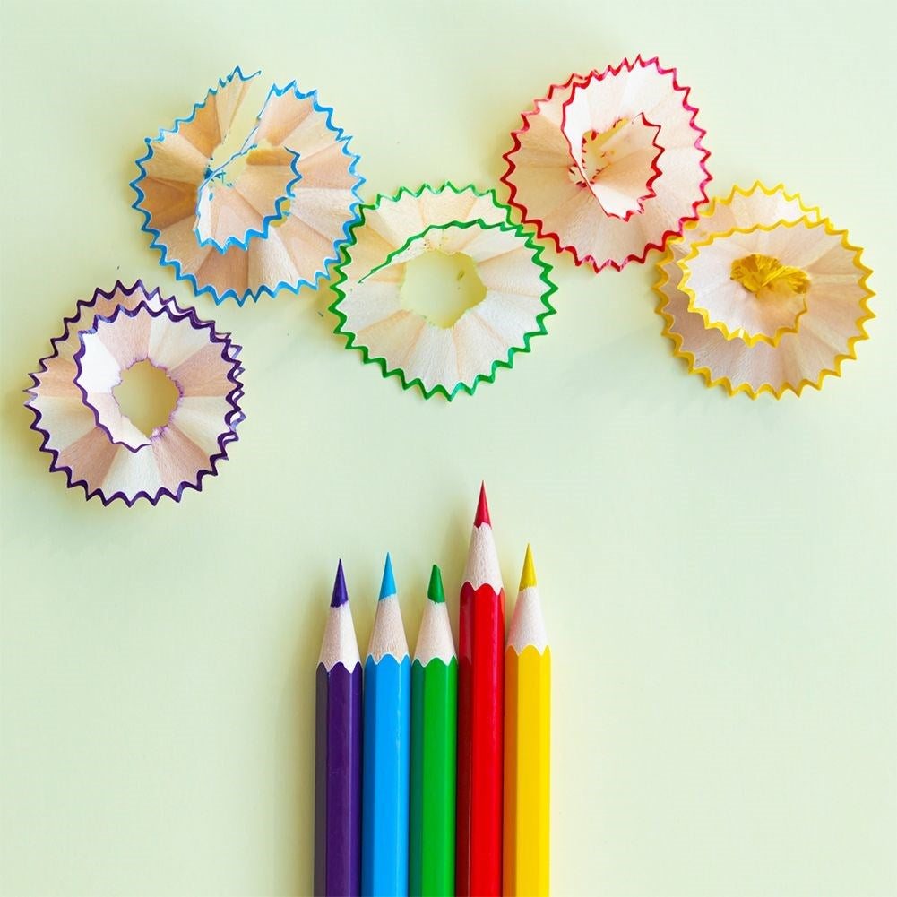 24 intense colored pencils in a metal case with a pencil sharpener