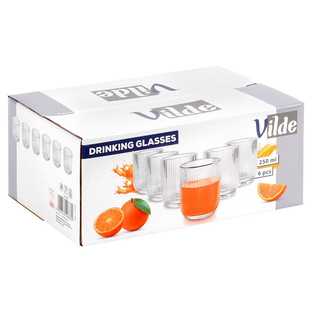 250 ml Glasses, Set of 6