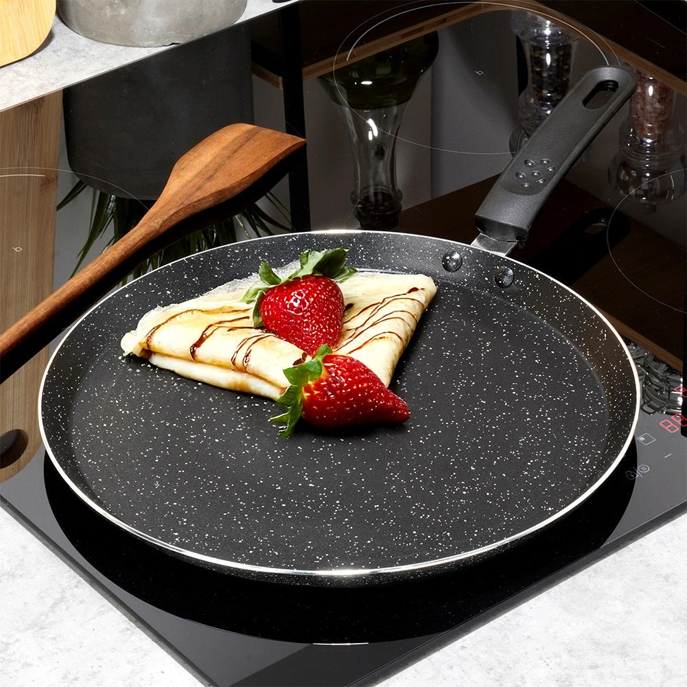 28 cm Non-Stick Granite Crepe Pan for All Stoves