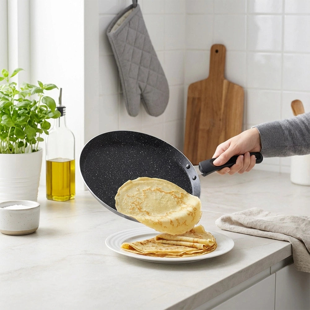 28 cm Non-Stick Granite Crepe Pan for All Stoves