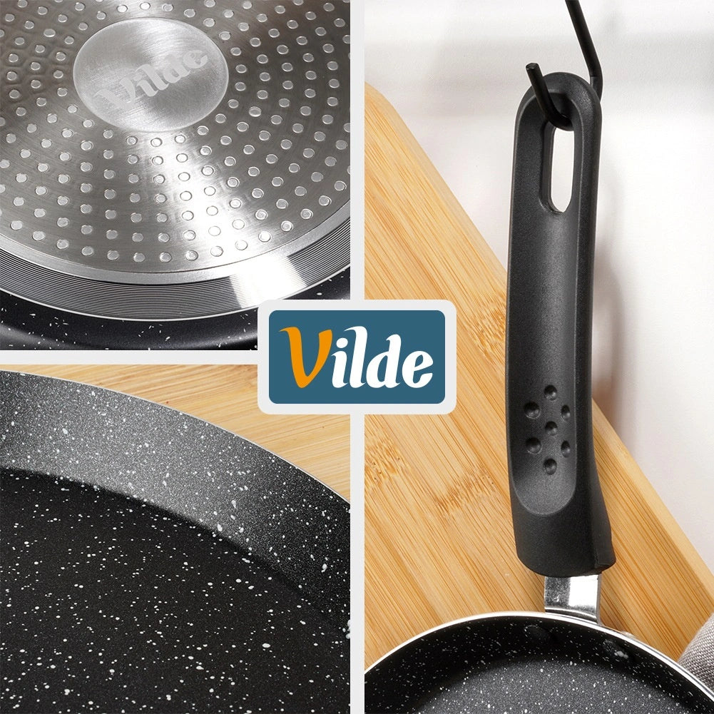 28 cm Non-Stick Granite Crepe Pan for All Stoves