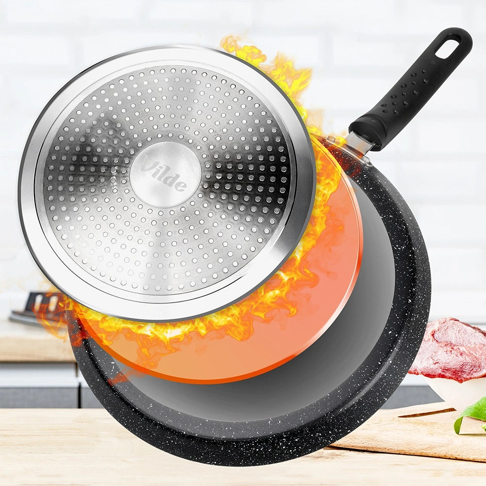 28 cm Non-Stick Granite Crepe Pan for All Stoves