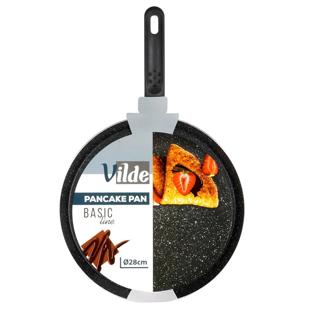 28 cm Non-Stick Granite Crepe Pan for All Stoves