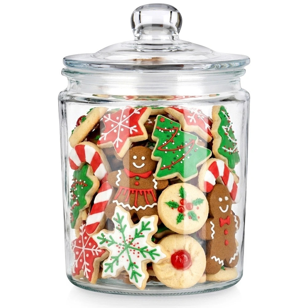 2L Glass Food Storage Container with Airtight Lid
