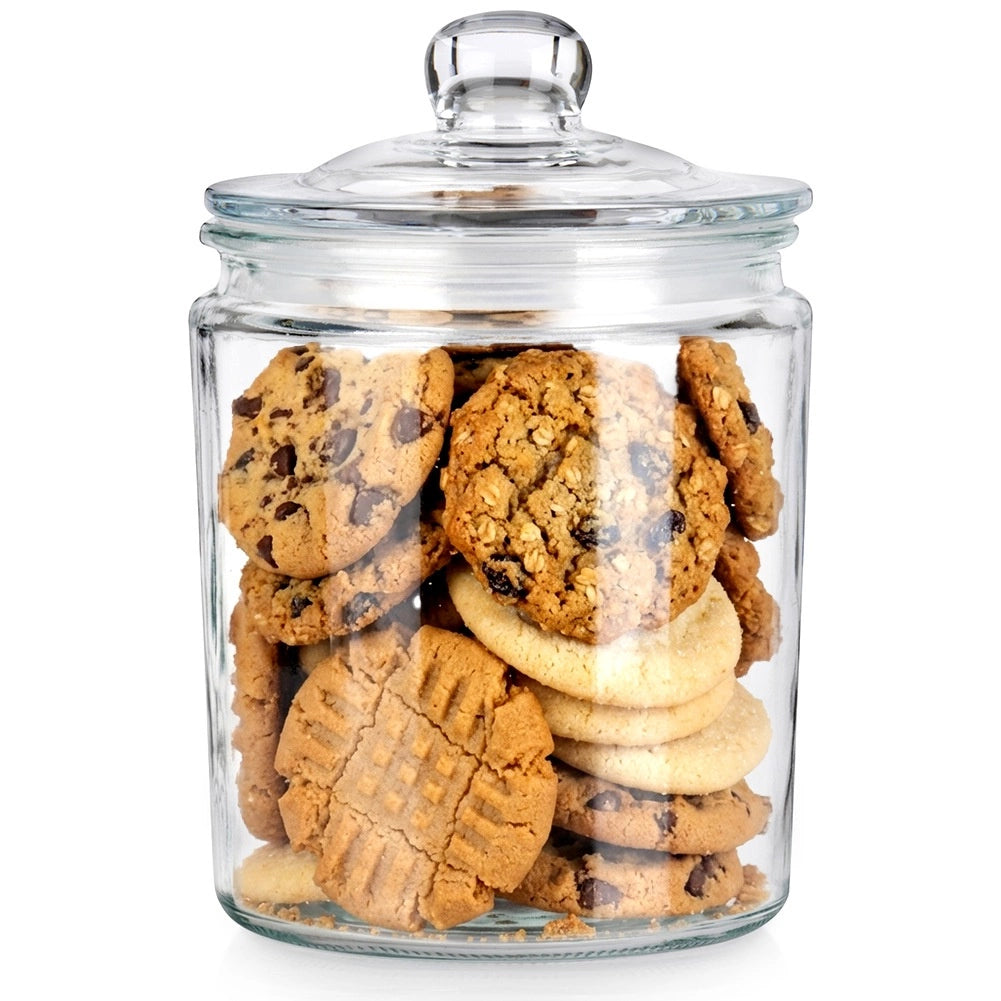 2L Glass Food Storage Container with Airtight Lid