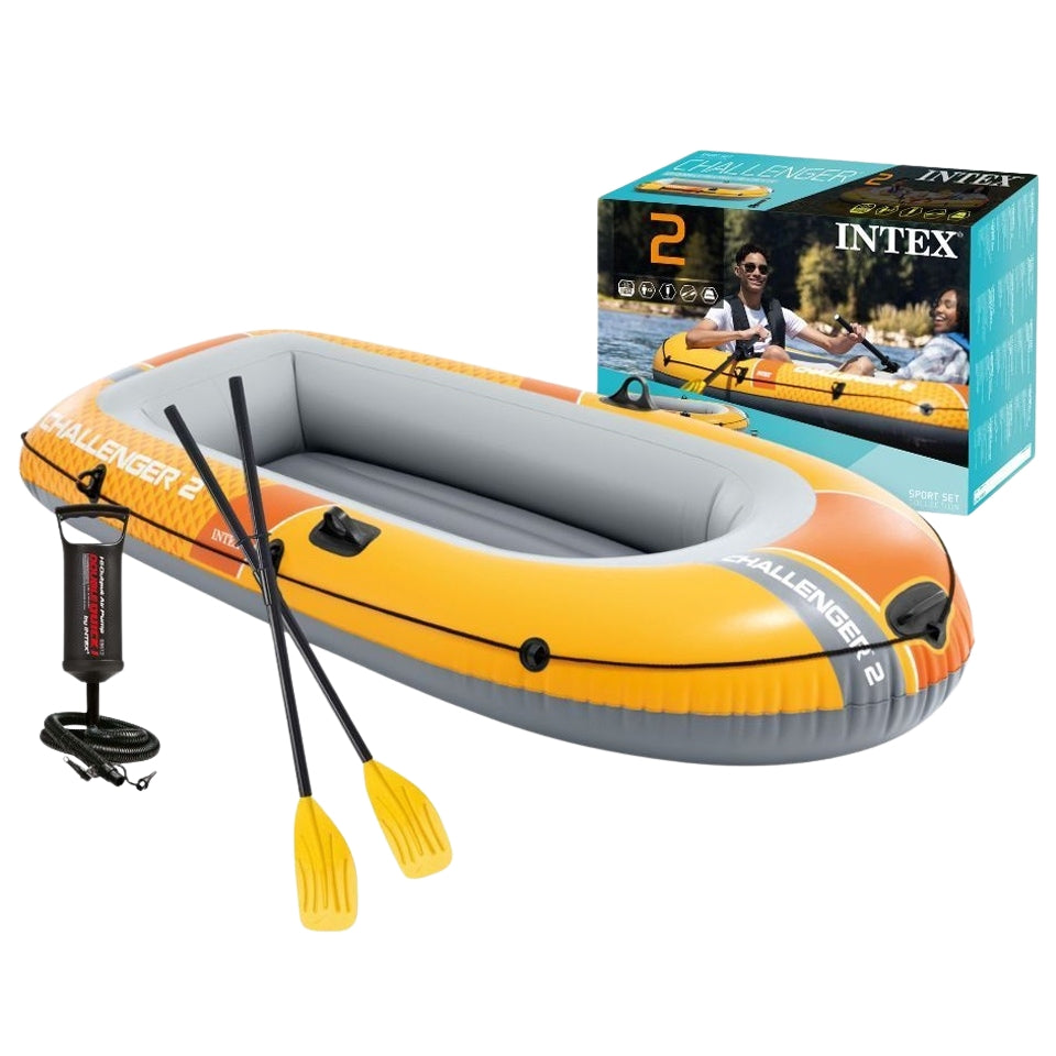 2-Person Inflatable Boat with Pump and Oars, PVC