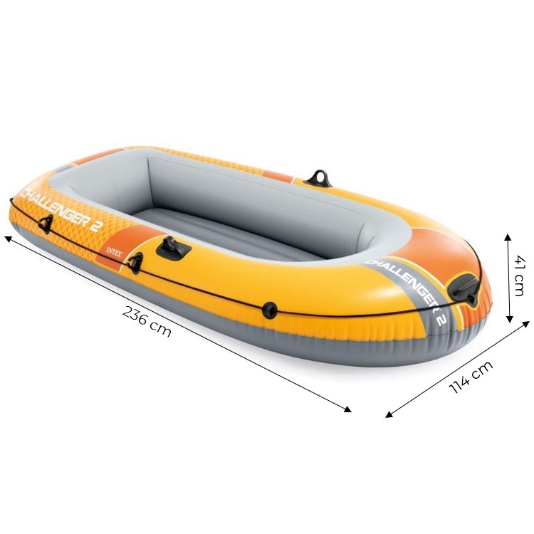 2-Person Inflatable Boat with Pump and Oars, PVC