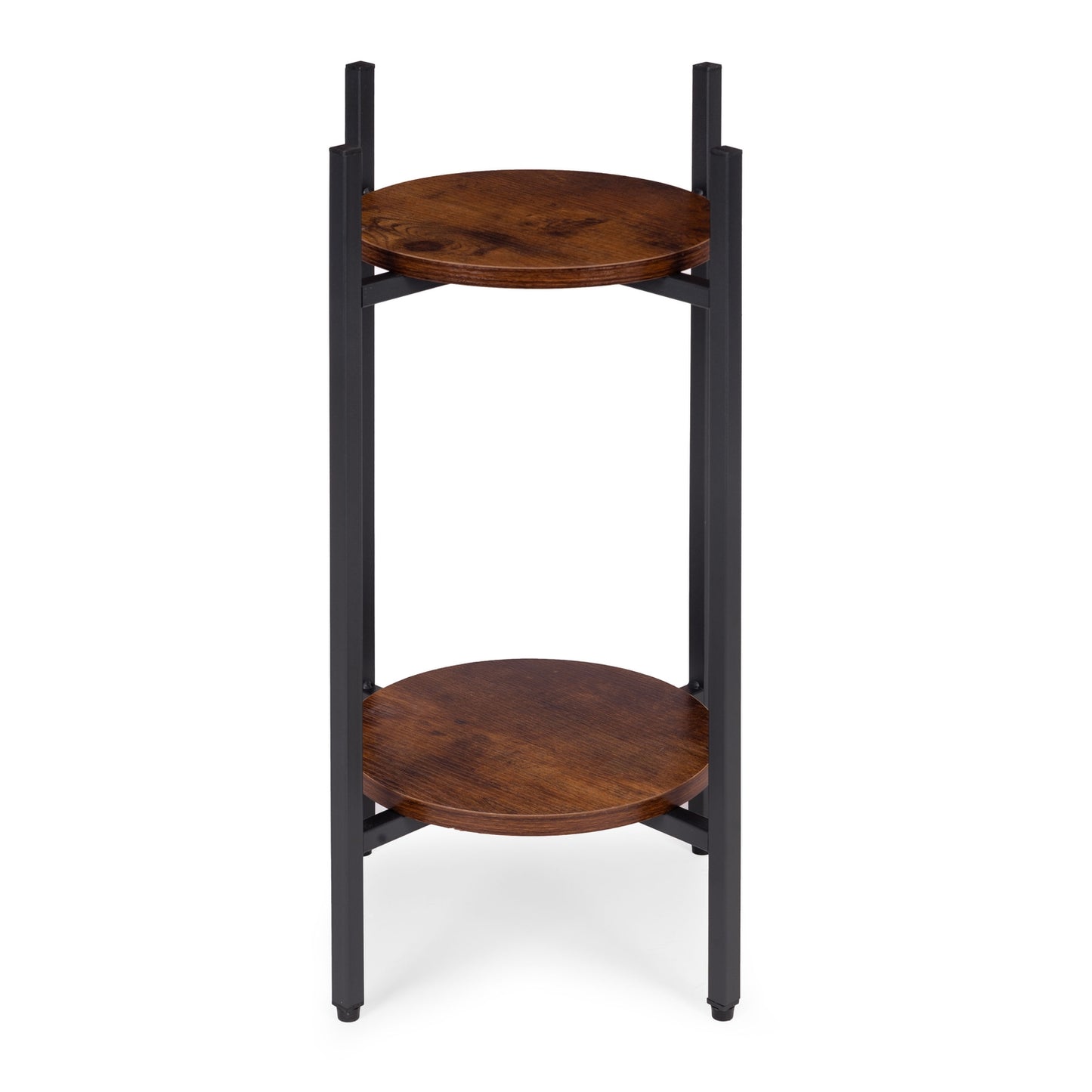 2-Tier Steel Plant Stand – Modern Loft Style