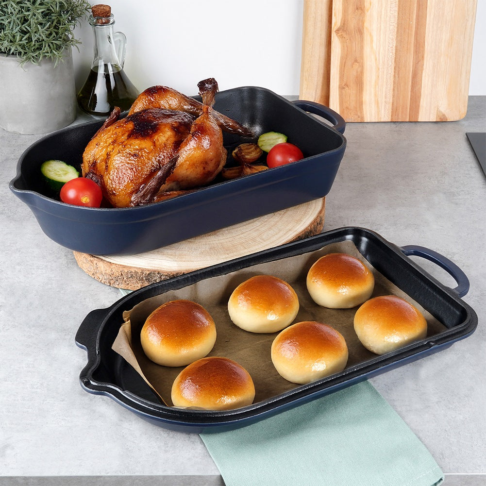 2in1 enameled cast iron roasting pan LITINA 4/2 l