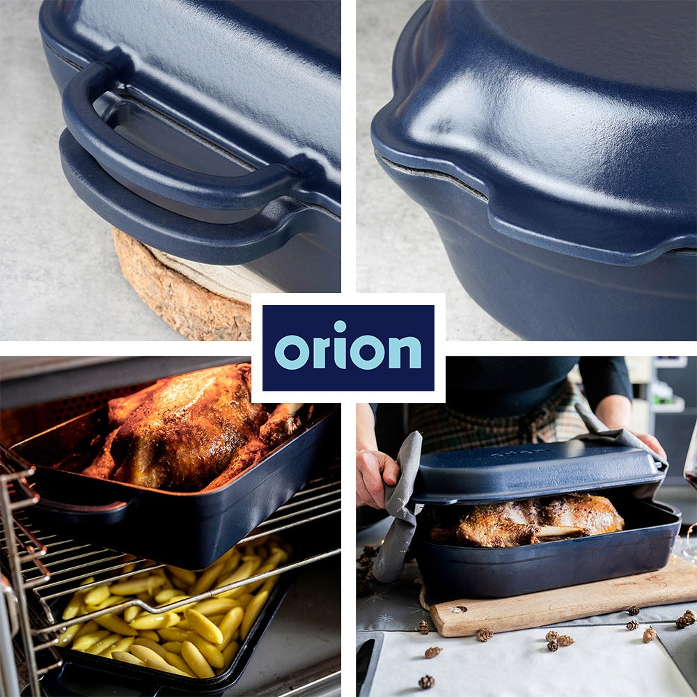 2in1 enameled cast iron roasting pan LITINA 4/2 l