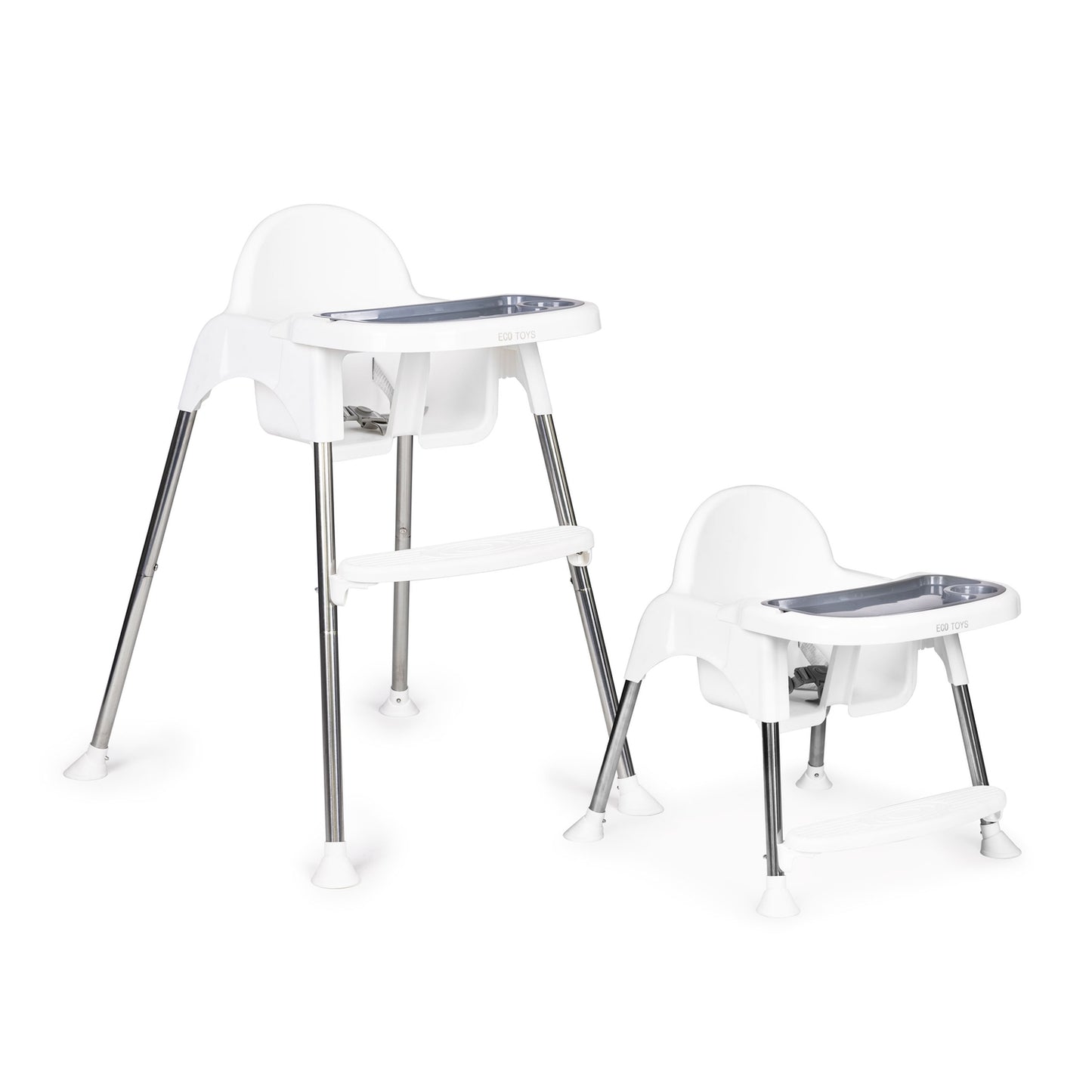 2in1 feeding chair, tray, belts ECOTOYS