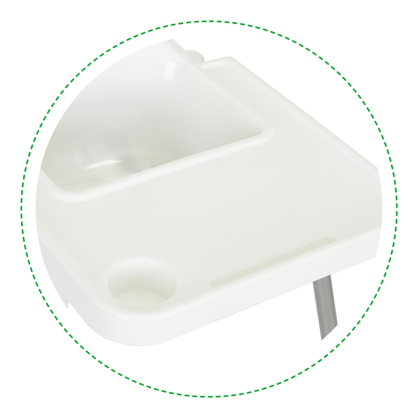 2in1 feeding chair, white ECOTOYS