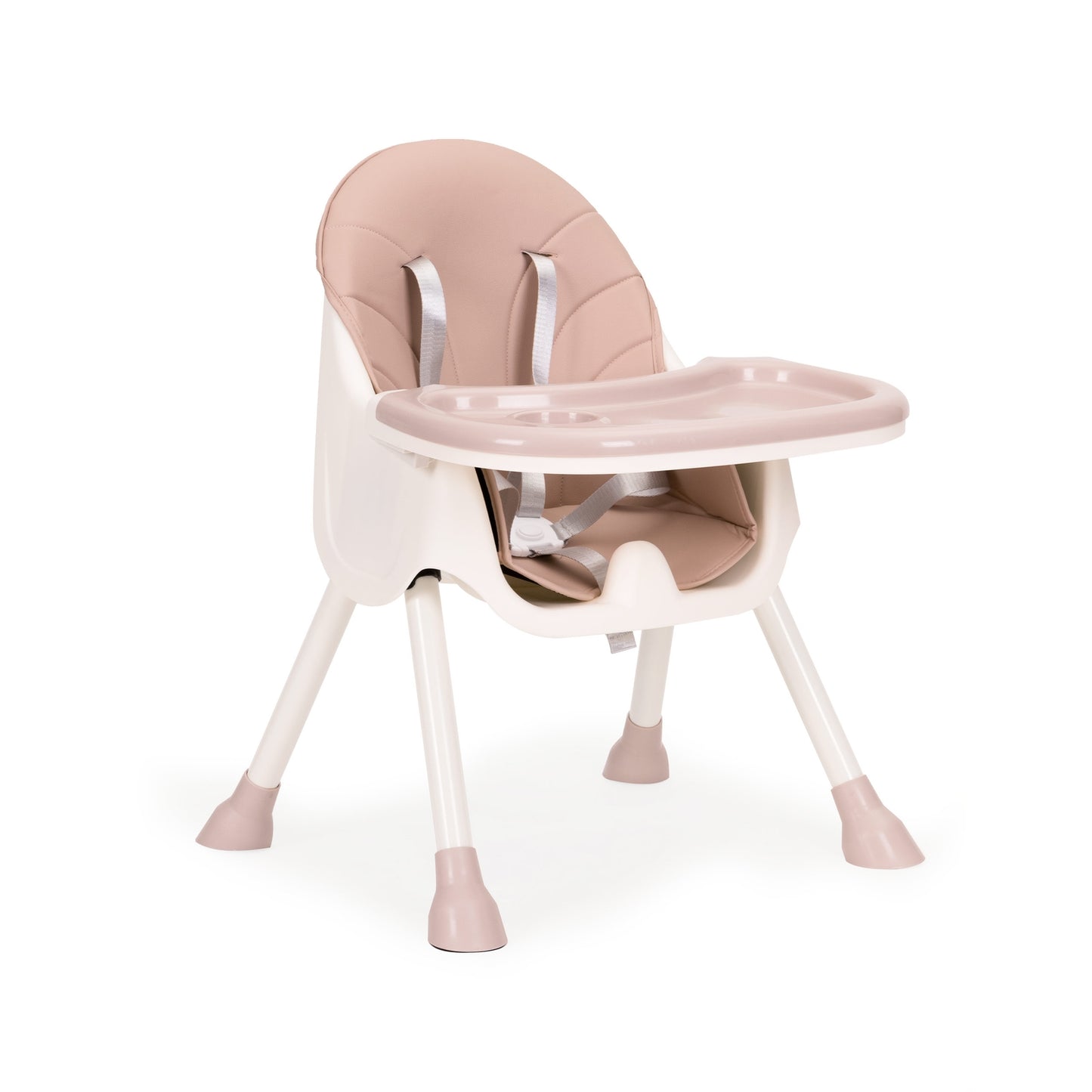 2-in-1 feeding chair with 5-point belts ECOTOYS pink
