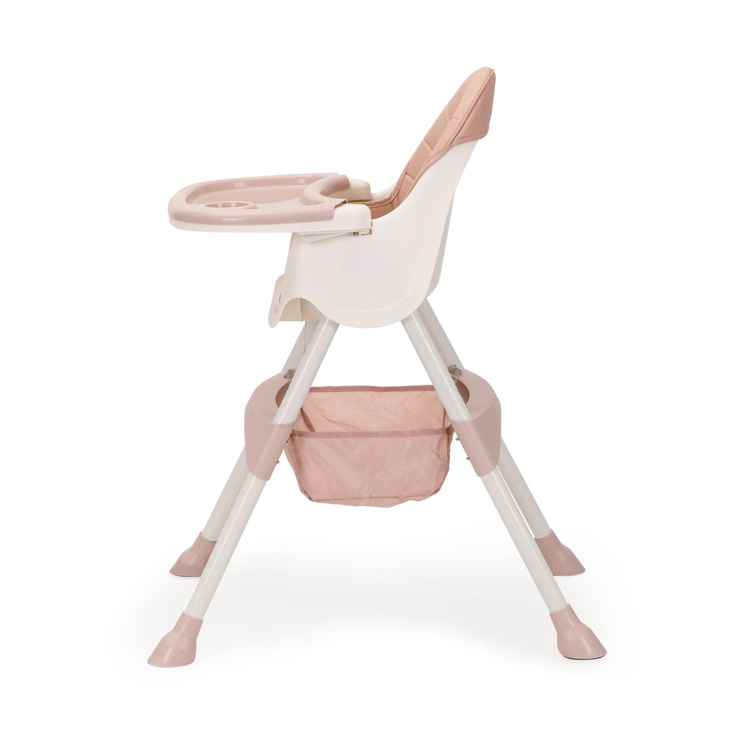 2-in-1 feeding chair with 5-point belts ECOTOYS pink