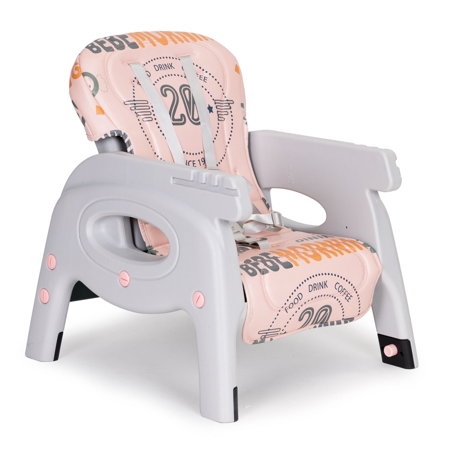 2-in-1 high chair, children's table seat