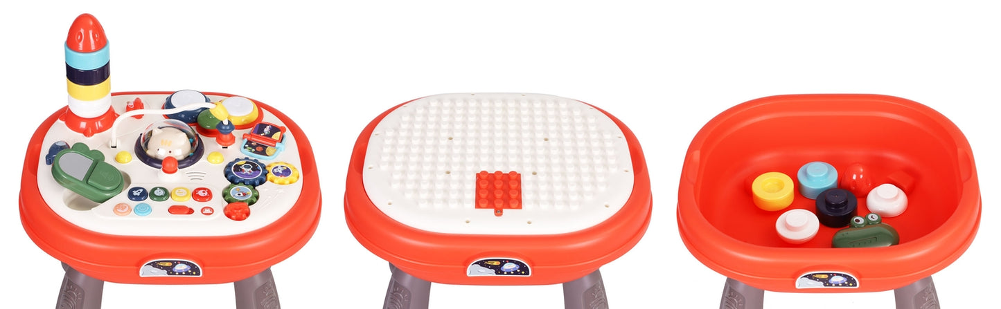 2-in-1 interactive educational panel table for blocks