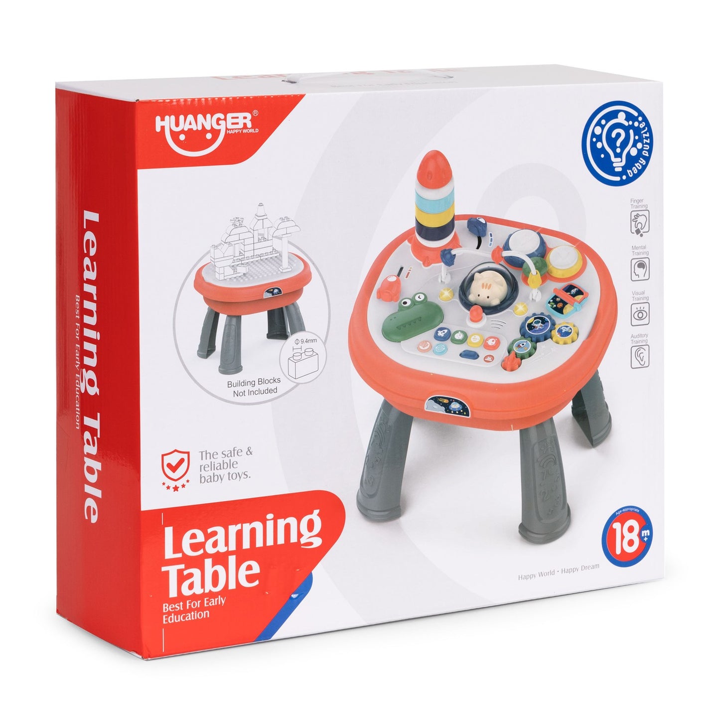 2-in-1 interactive educational panel table for blocks
