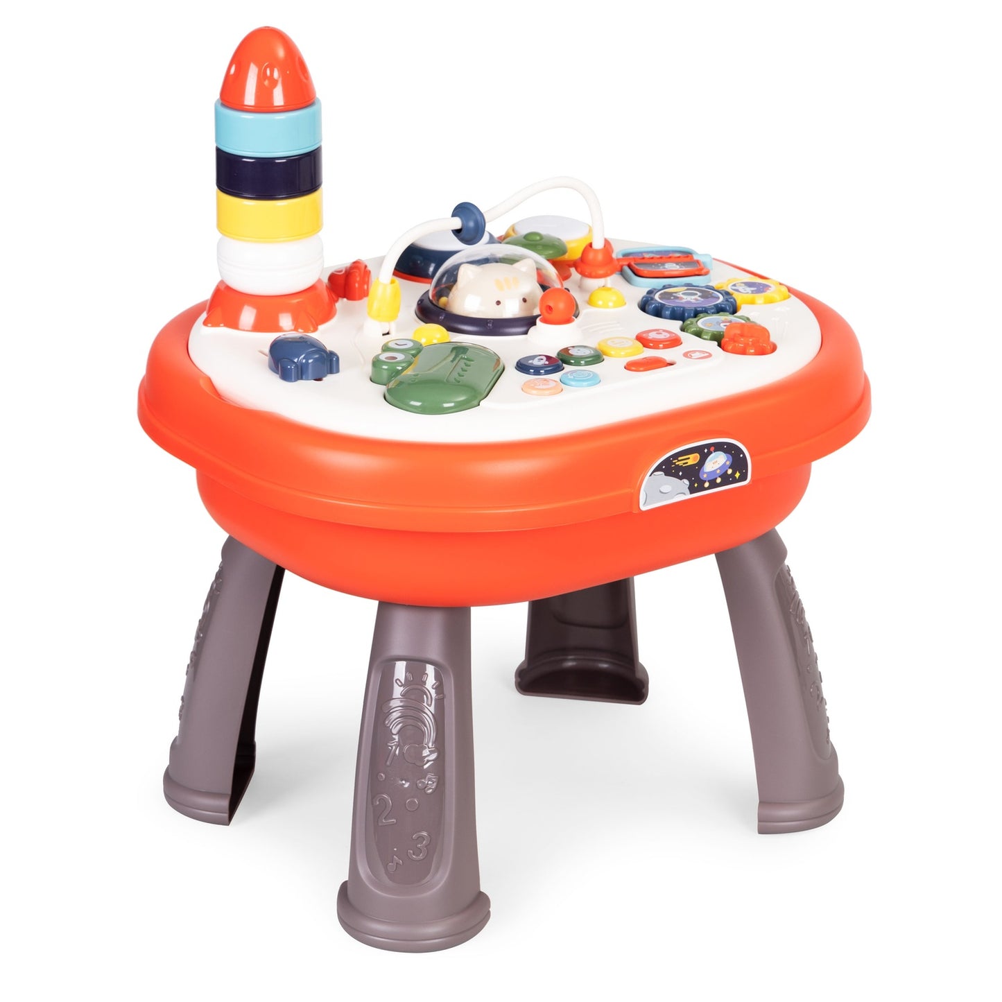 2-in-1 interactive educational panel table for blocks