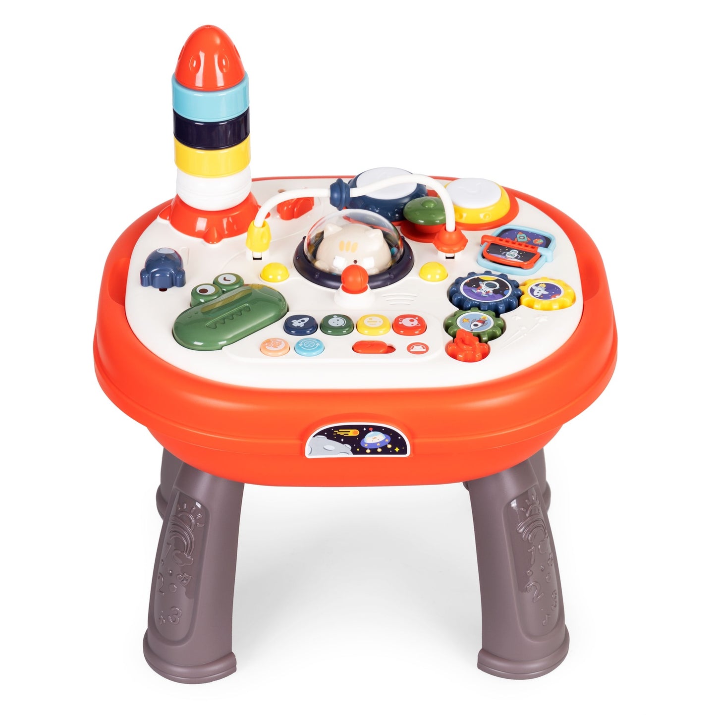 2-in-1 interactive educational panel table for blocks
