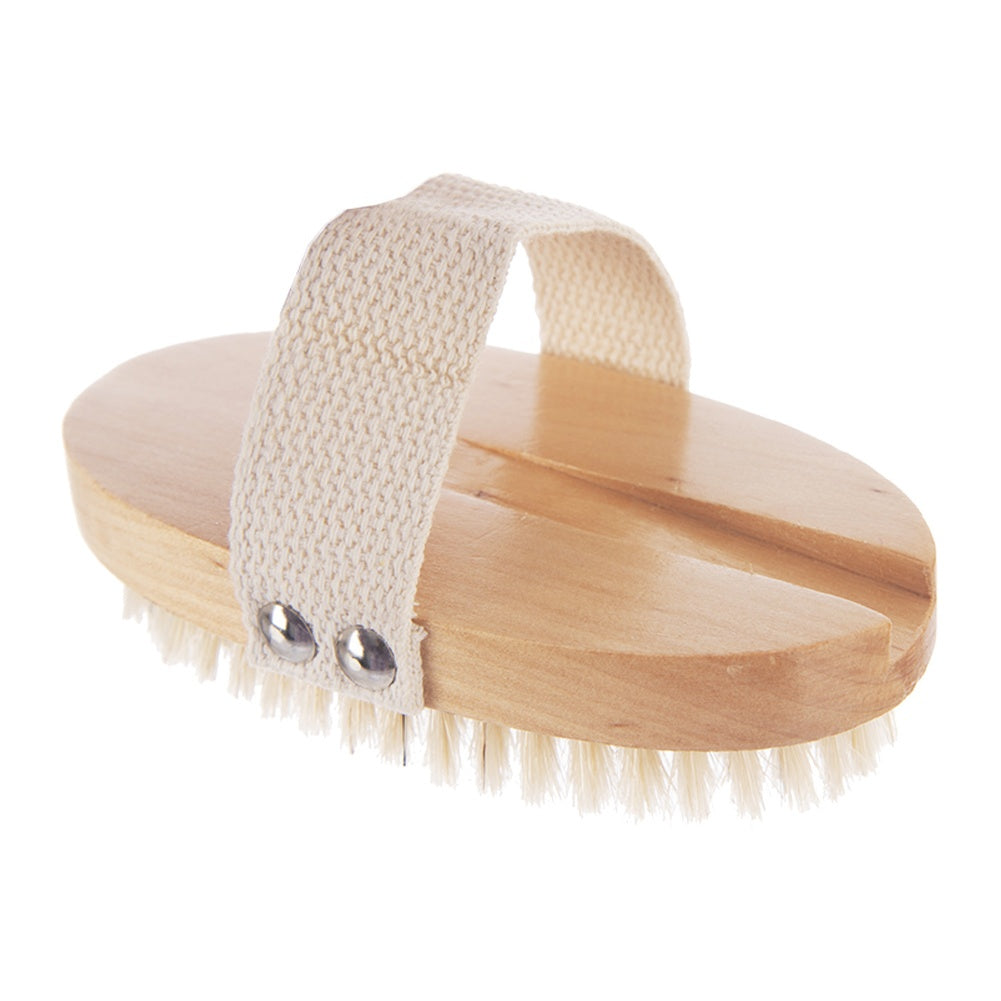 2in1 wooden massage brush for dry and bath use 42 cm