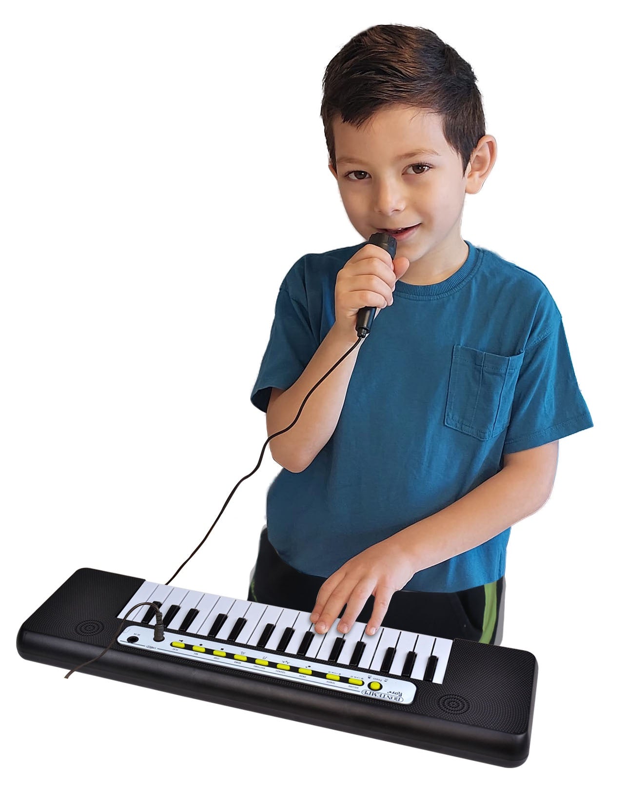 32-Key Electronic Keyboard with Mic, Sounds & Rhythms