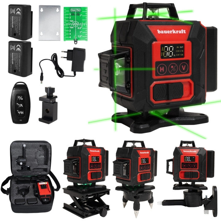 360° 4D Green Laser Level, 16 Lines