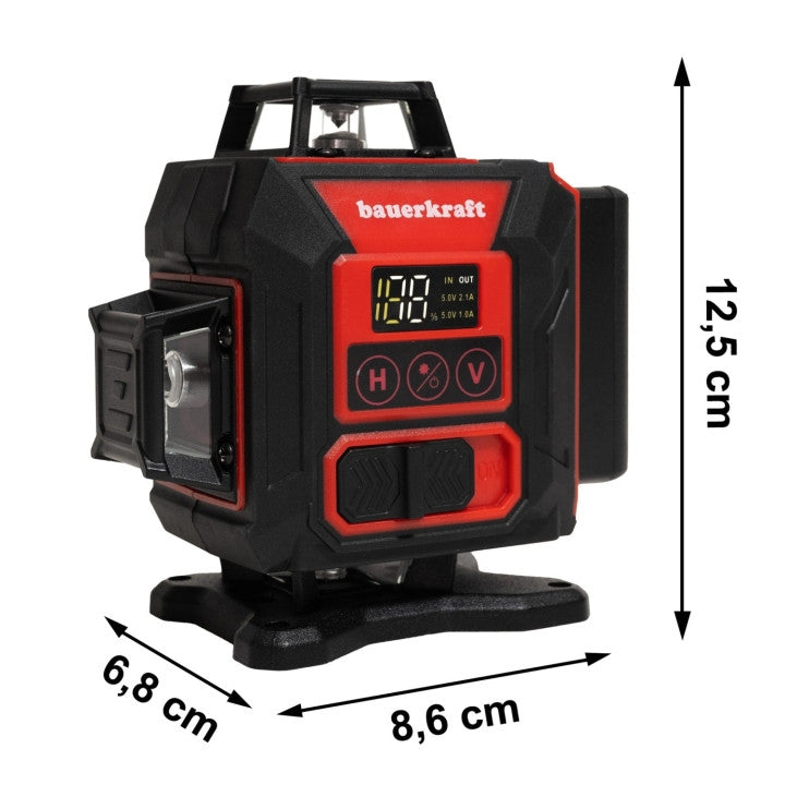 360° 4D Green Laser Level, 16 Lines