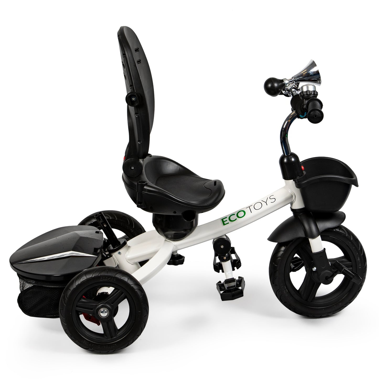 360 ° Rotary Tricycle Gray with a visor