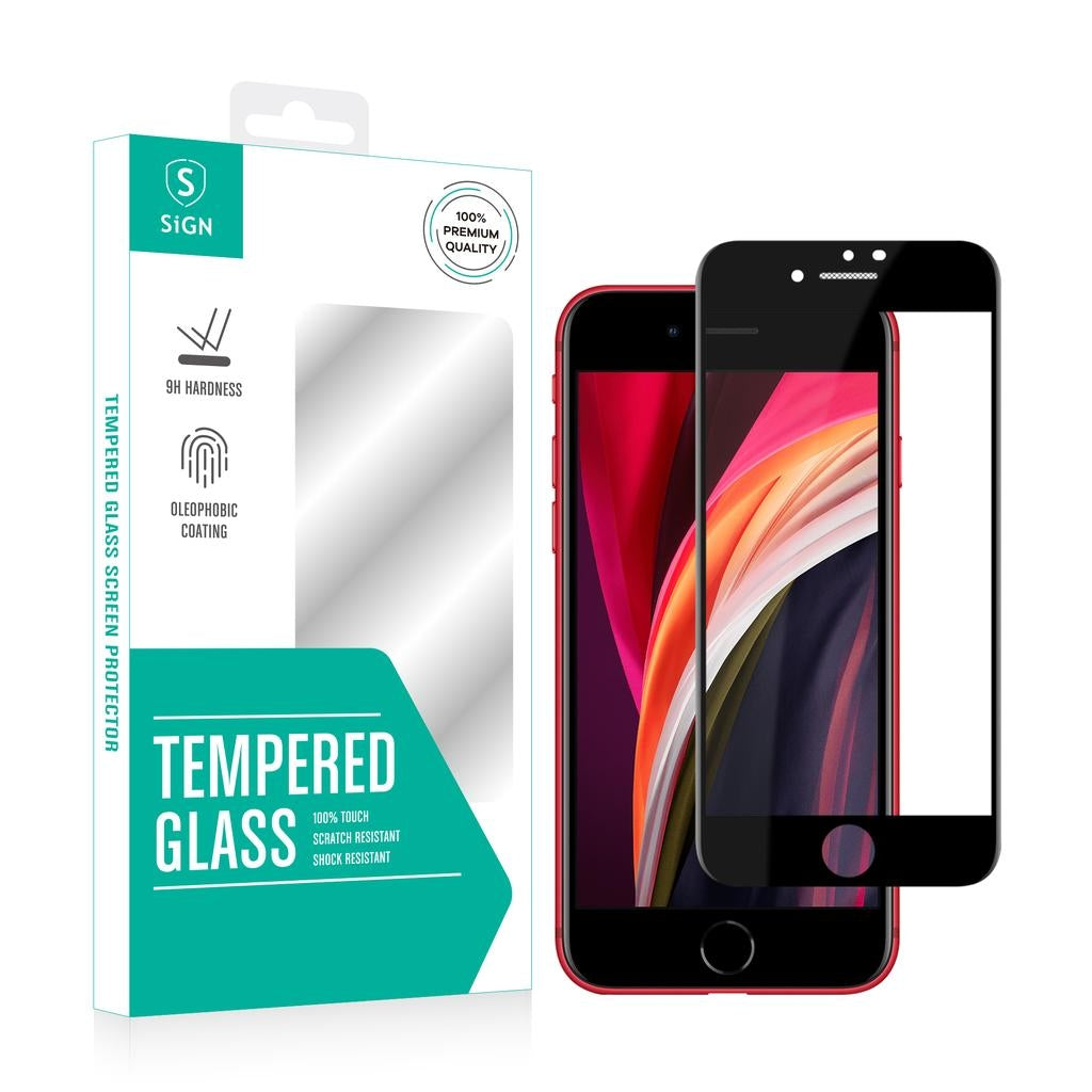3D Tempered Glass Screen Protector with Dust Mesh for iPhone SE 2020
