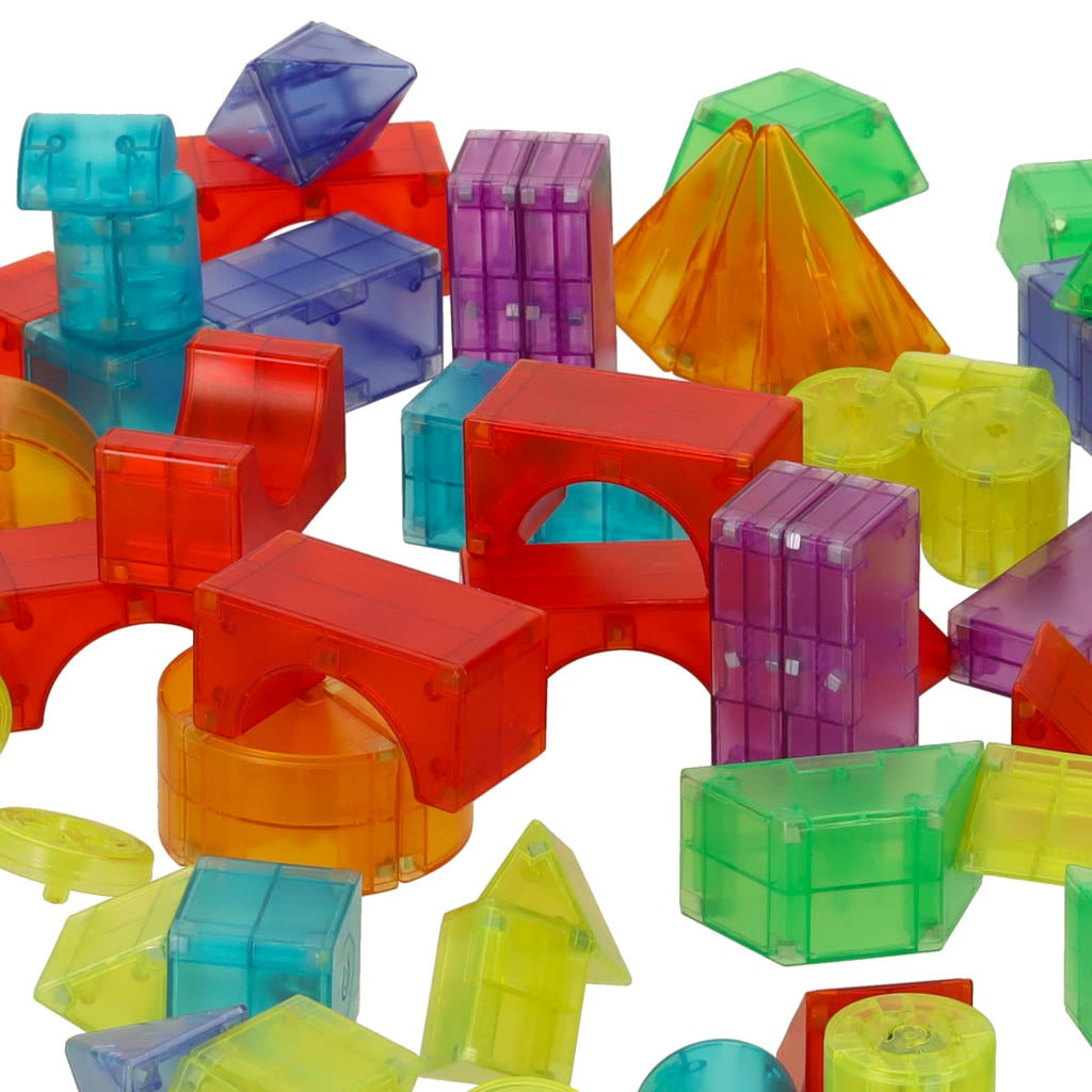 3D construction magnetic blocks LED glowing 134 el