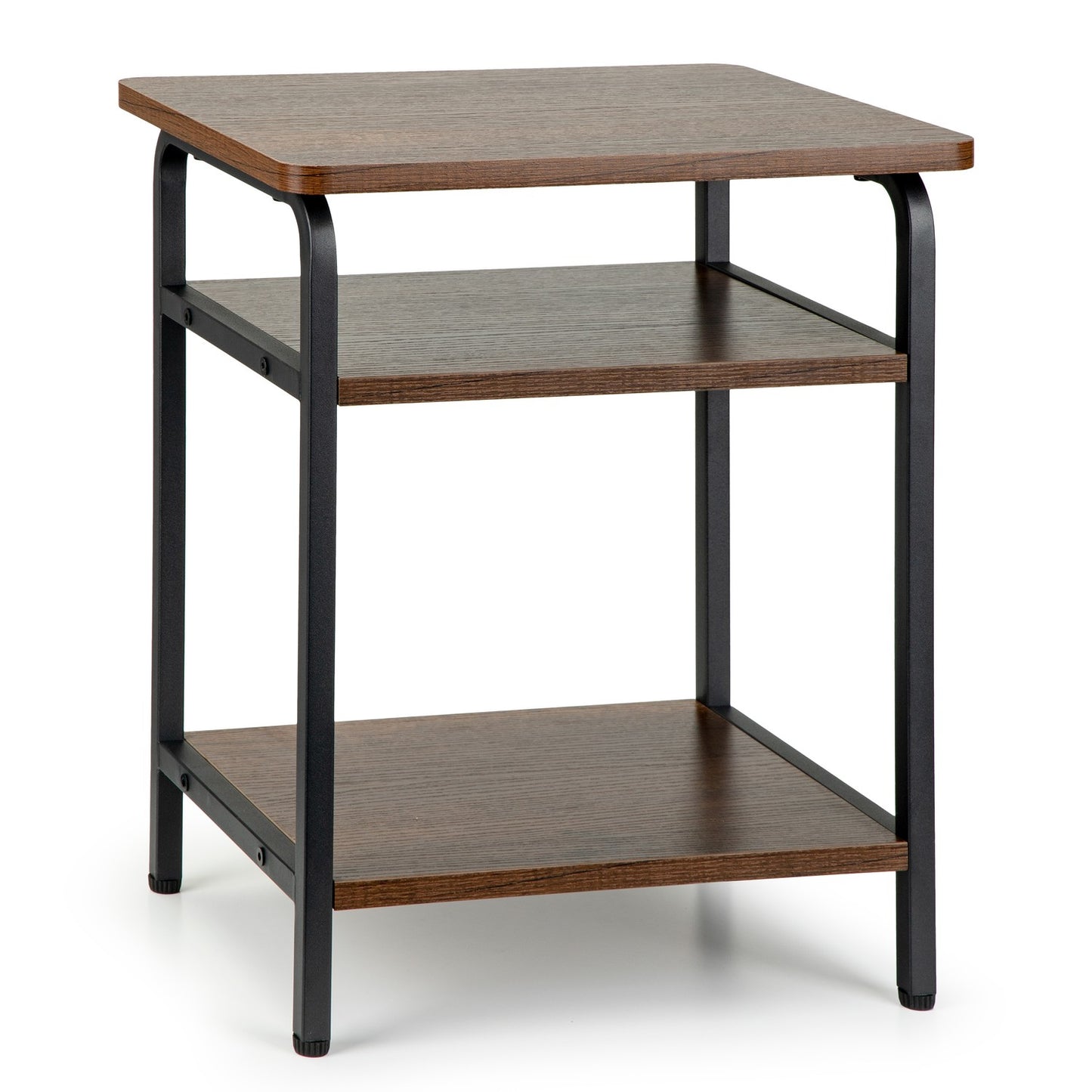 3-Level Loft Coffee Table, Metal Frame, MDF Top