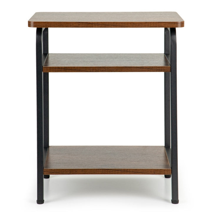 3-Level Loft Coffee Table, Metal Frame, MDF Top