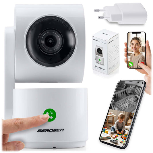 3MP WiFi PTZ IP Camera with Night Vision & Audio