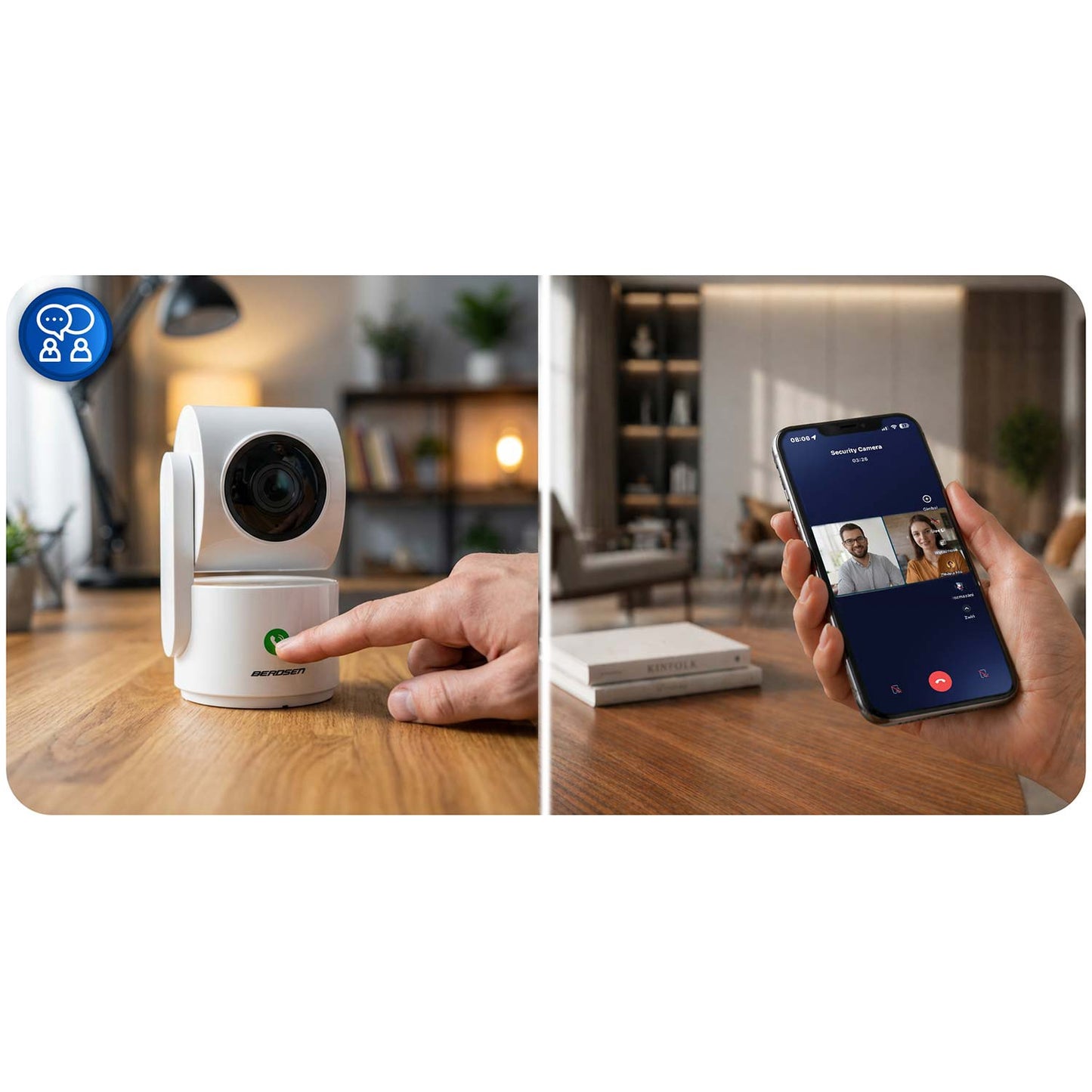 3MP WiFi PTZ IP Camera with Night Vision & Audio