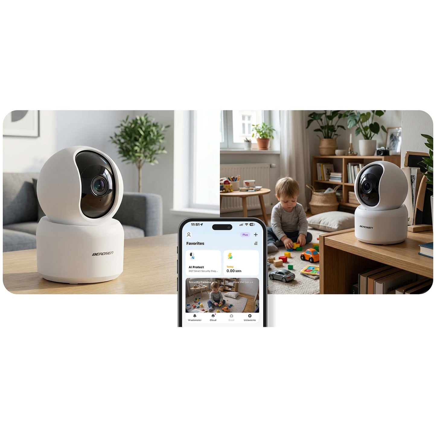 3MP WiFi PTZ IP Camera with Night Vision and Audio