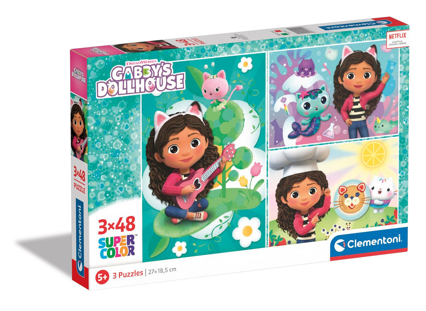 Gabby's Dollhouse 3-Pack 48-Piece Puzzles for Kids
