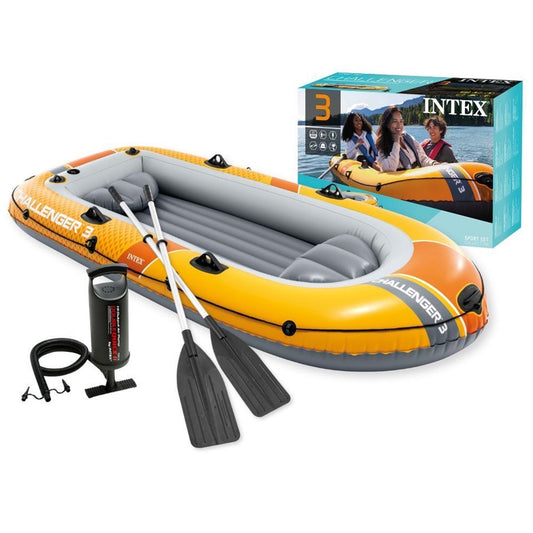 3-Person Inflatable Boat with Pump and Oars