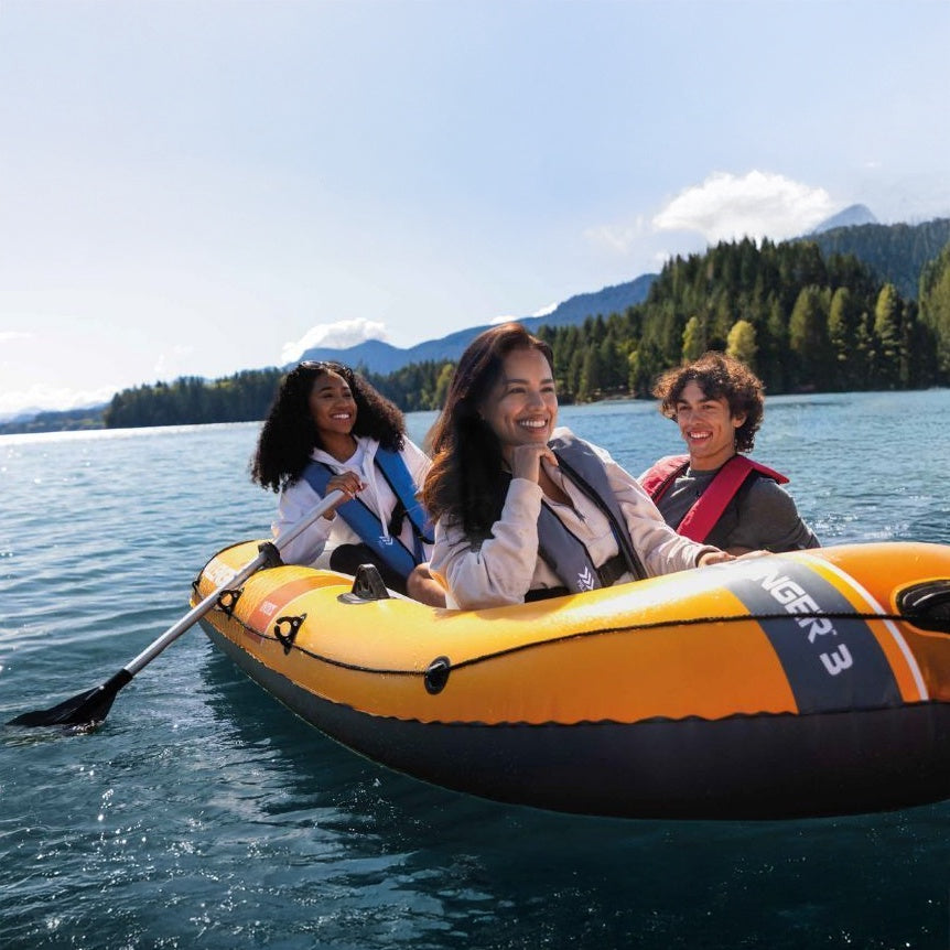 3-Person Inflatable Boat with Pump and Oars