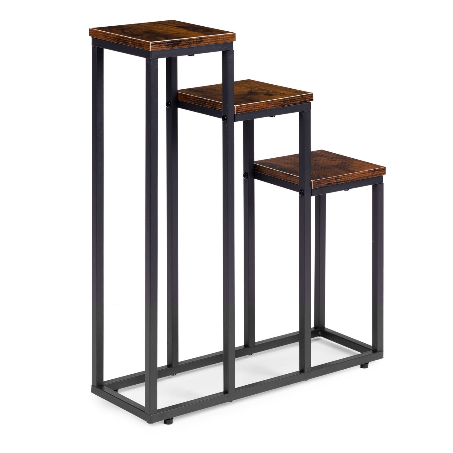 3-Tier Plant Stand – Steel, Chipboard Shelves