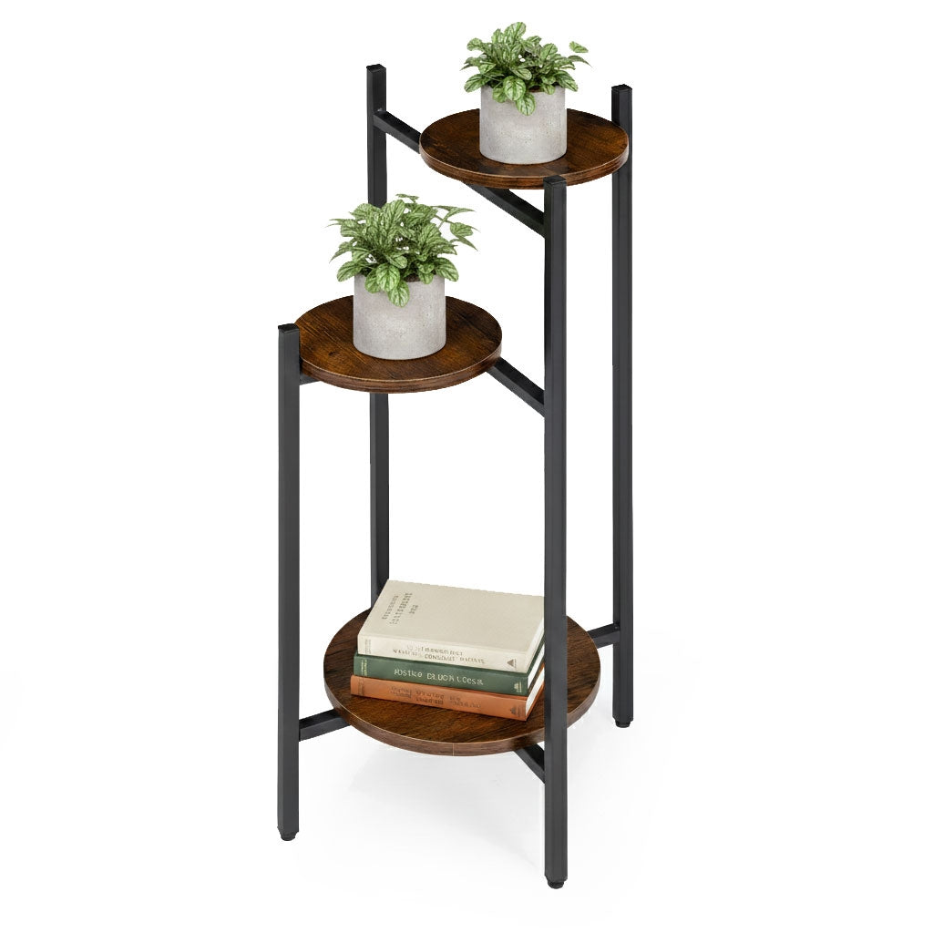 3-Tier Steel Plant Stand – Indoor/Outdoor Use