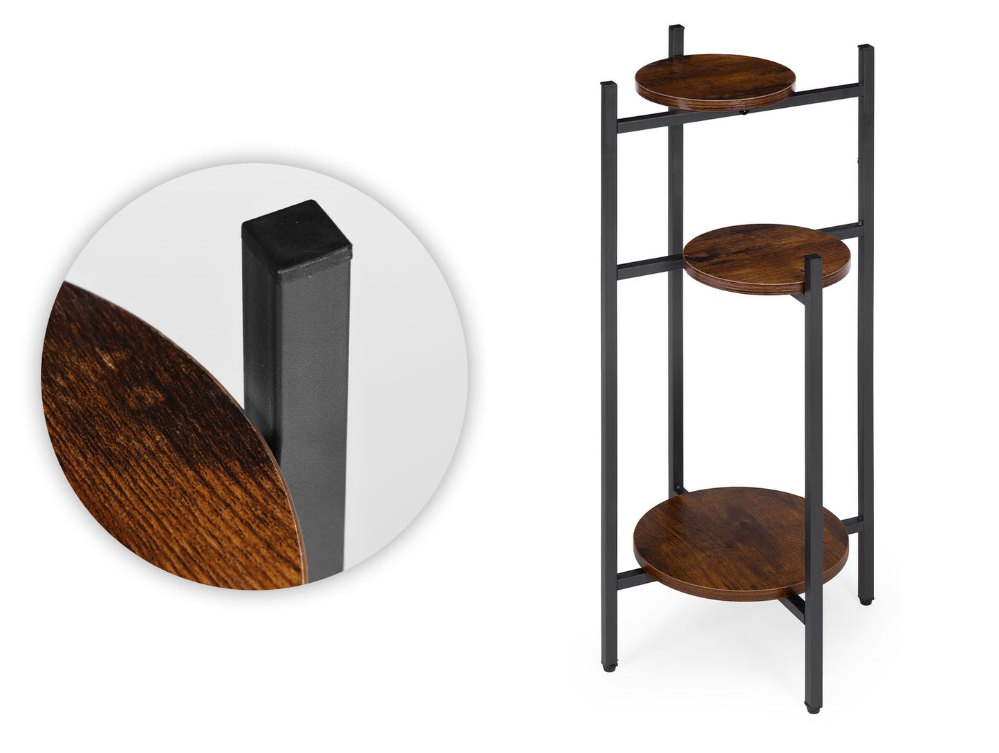 3-Tier Steel Plant Stand – Indoor/Outdoor Use
