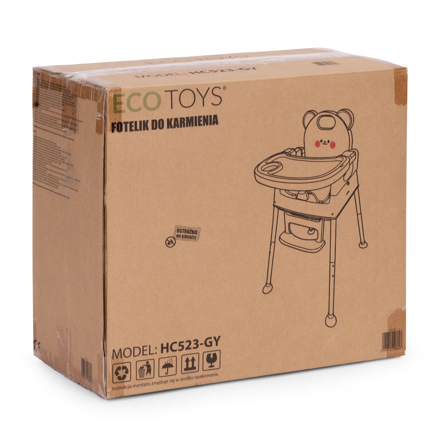 3-in-1 High Chair for Kids, Double Tray, 5-Point Harness