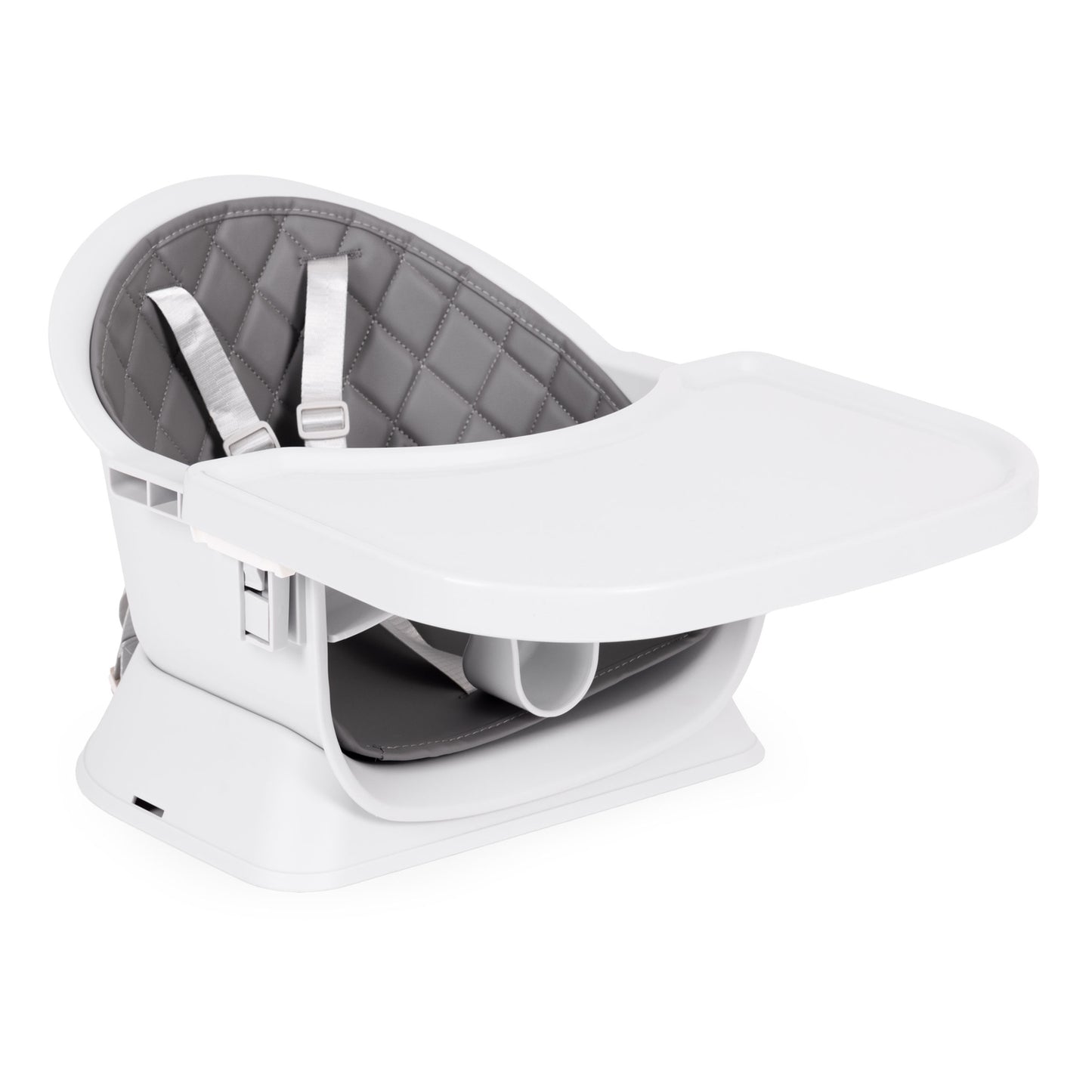 3-in-1 High Chair with Tray, Grey, Eco-Leather