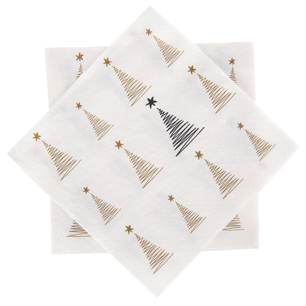 3-layer Christmas paper napkins CHRISTMAS TREE 33x33 cm 20 pcs.