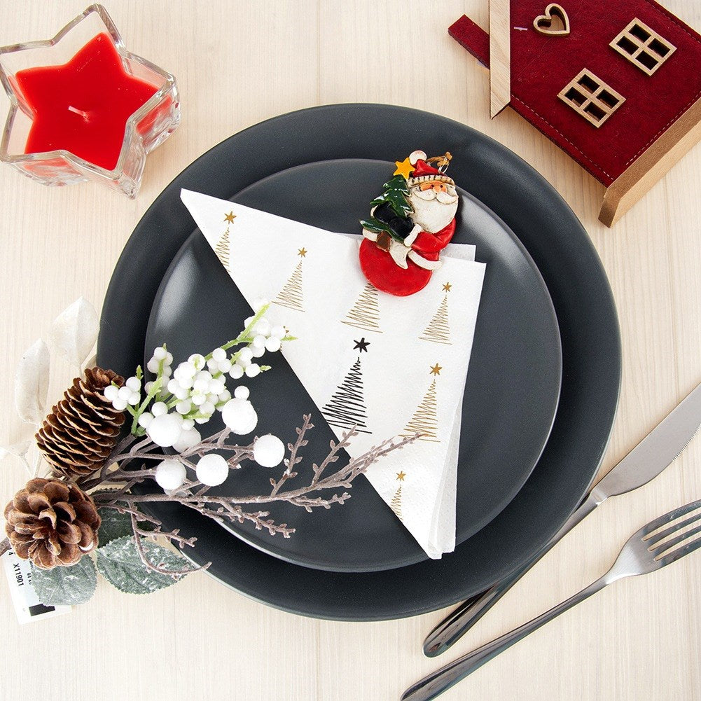 3-layer Christmas paper napkins CHRISTMAS TREE 33x33 cm 20 pcs.
